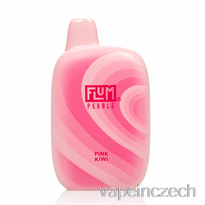Flum Pebble 6000 Jednorázový Růžový Kiwi Vape Bez Nikotinu